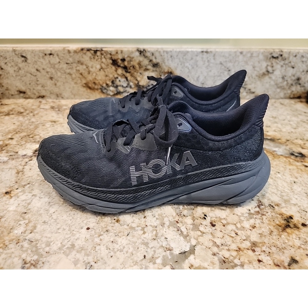 Hoka One One Challenger ATR 7 GTX Black Shoe Trail Sneaker Womens Size 9B EUC - Picture 3 of 11